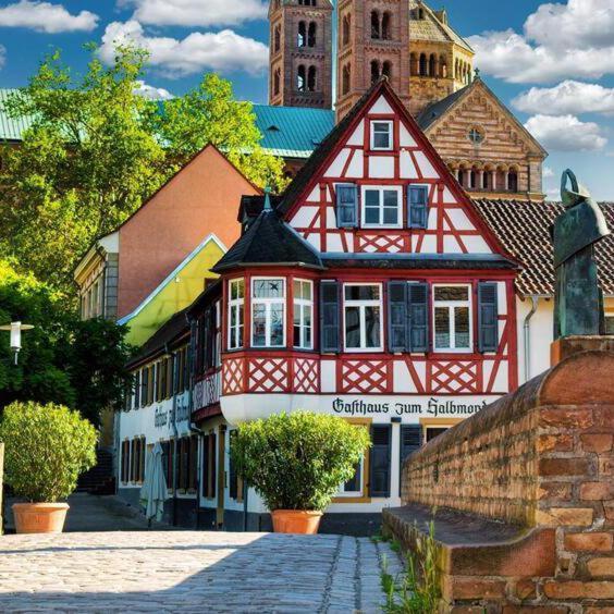 Gasthaus Zum Halbmond Hotel Speyer Exterior photo